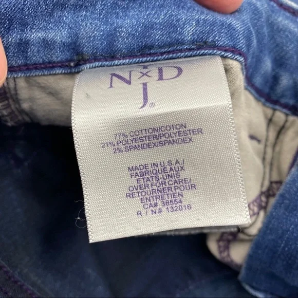 NYDJ Sheri slim leg mid rise jeans 4 - Picture 9 of 12